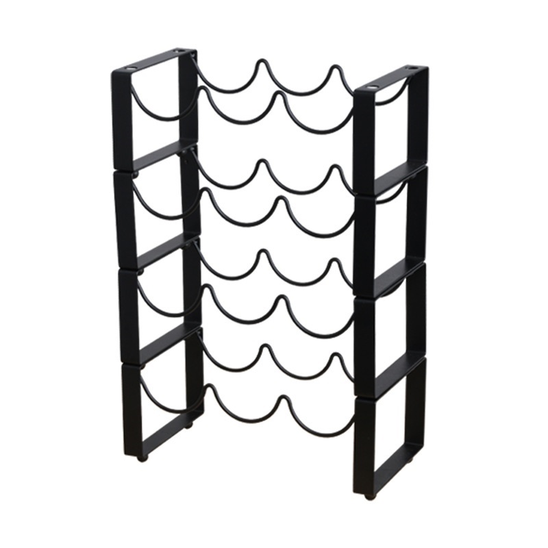 Metal wine rack decoration