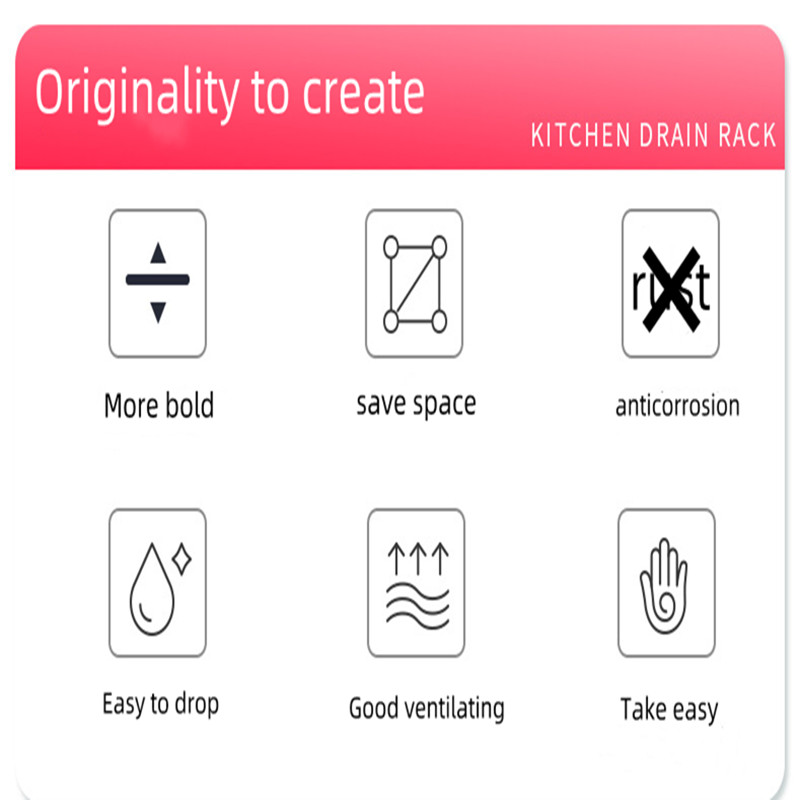 Single layer drain rack